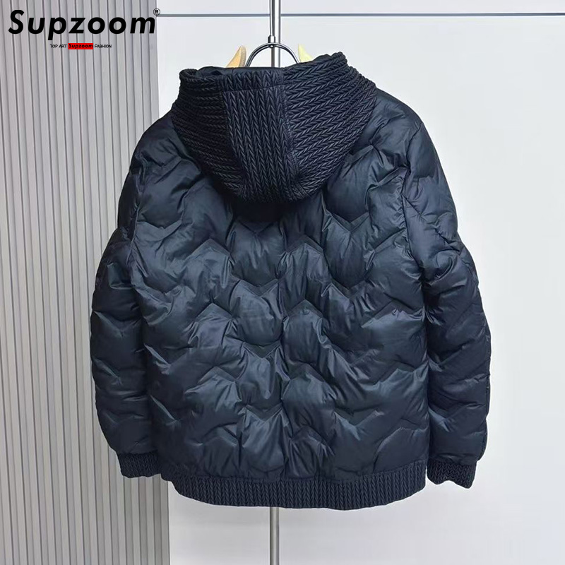Supzoom Neue Ankunft Top Mode Logo Männlich Beliebte Kleidung Verdickt Hübscher Warme Kragen Casual Winter Unten Jacken Männer