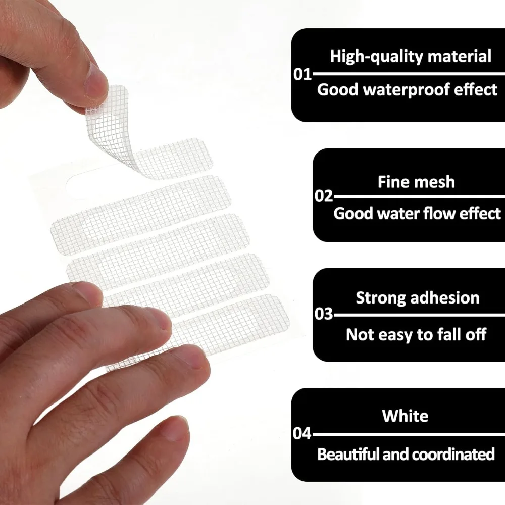 Window Screen Patch Exhaust Grille Window Door Drainage Hole Anti Mosquito Insect Paste Mesh Net Screen Invisible Repair Sticker