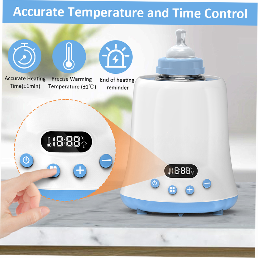 Eccomum Babyflessenwarmer Snelle melkverwarmer met LCD-display en timer