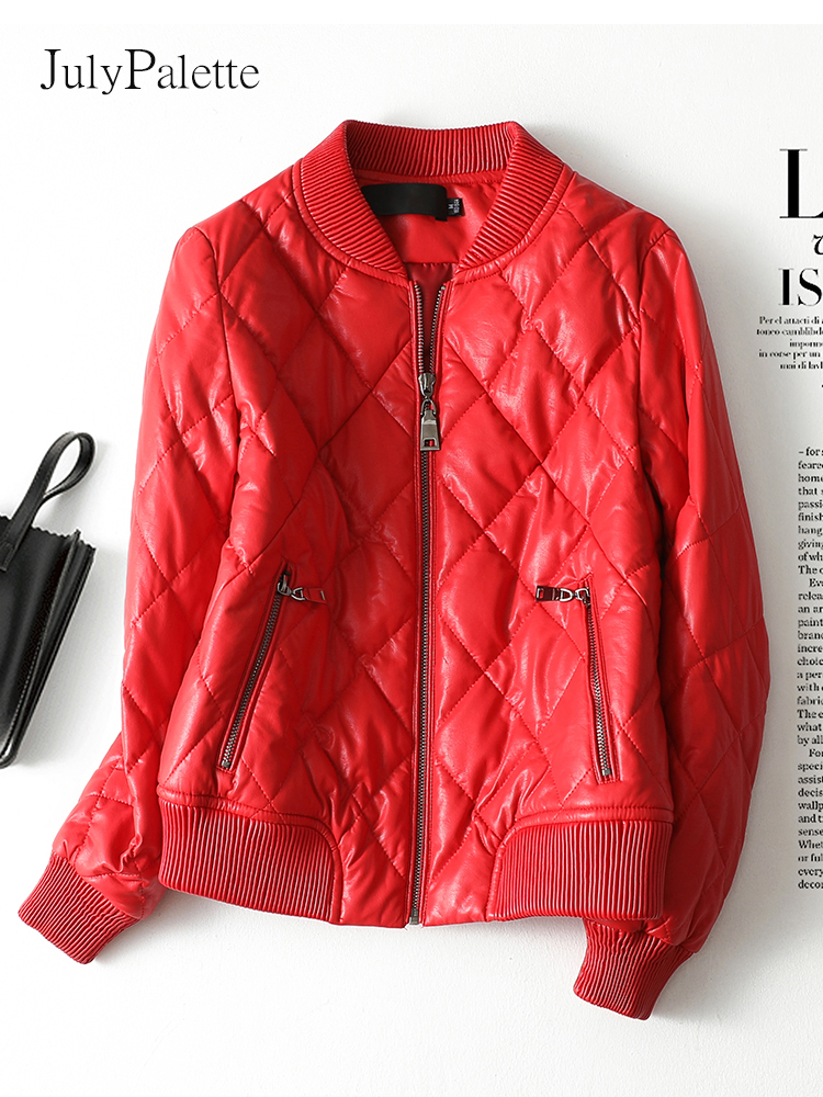 ジュリパレット-女性のための本物のシープスキンレザージャケット、90% ホワイトダックダウン、カジュアルブラックコート、ジッパーラムスキン、ウォームレザーコート、サイズmから5xl、冬