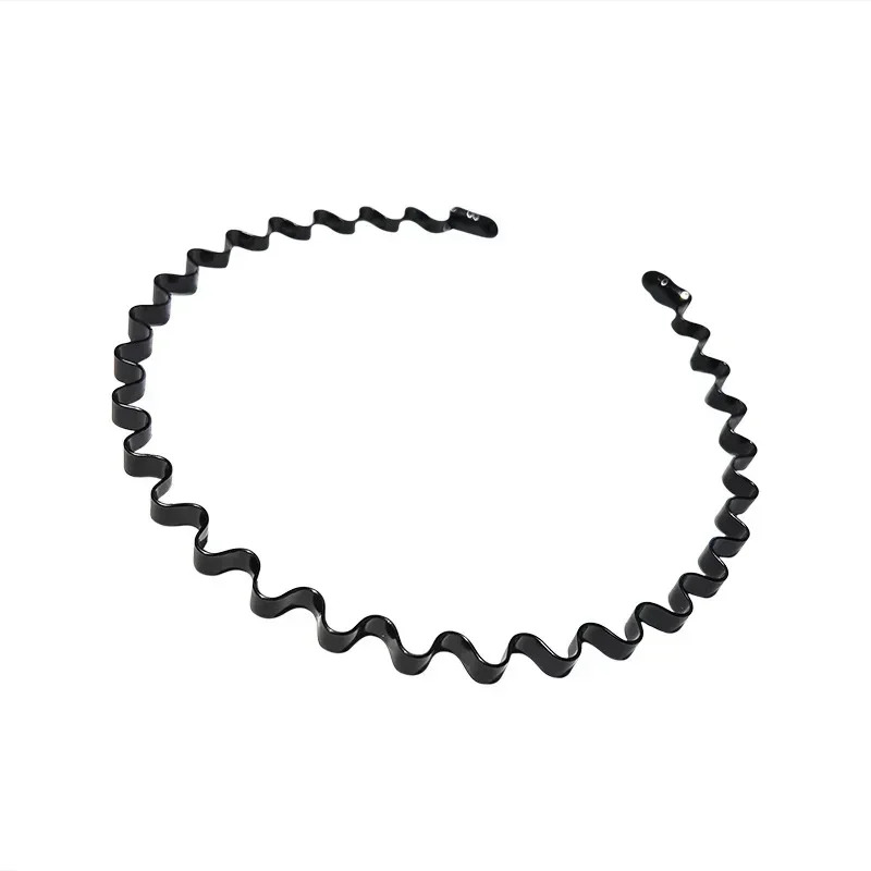 Fascia invisibile in ferro e metallo per uomo e donna, capelli lunghi, sport, lavaggio viso, accessori per capelli ondulati