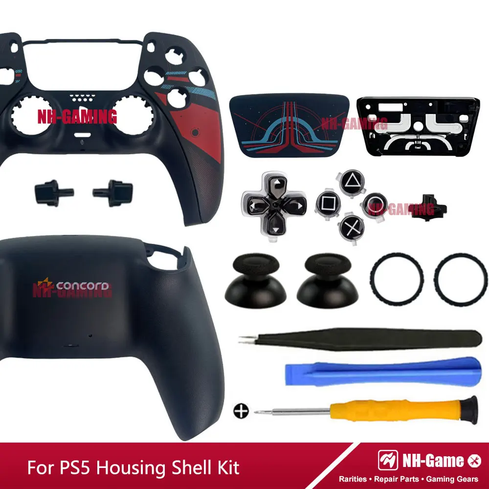 Housing Case Kit For PS5 Controller Shell BDM-010/020/030/040/050 For PS5 30th Anniversary Front Back Cover Touchpad Buttons