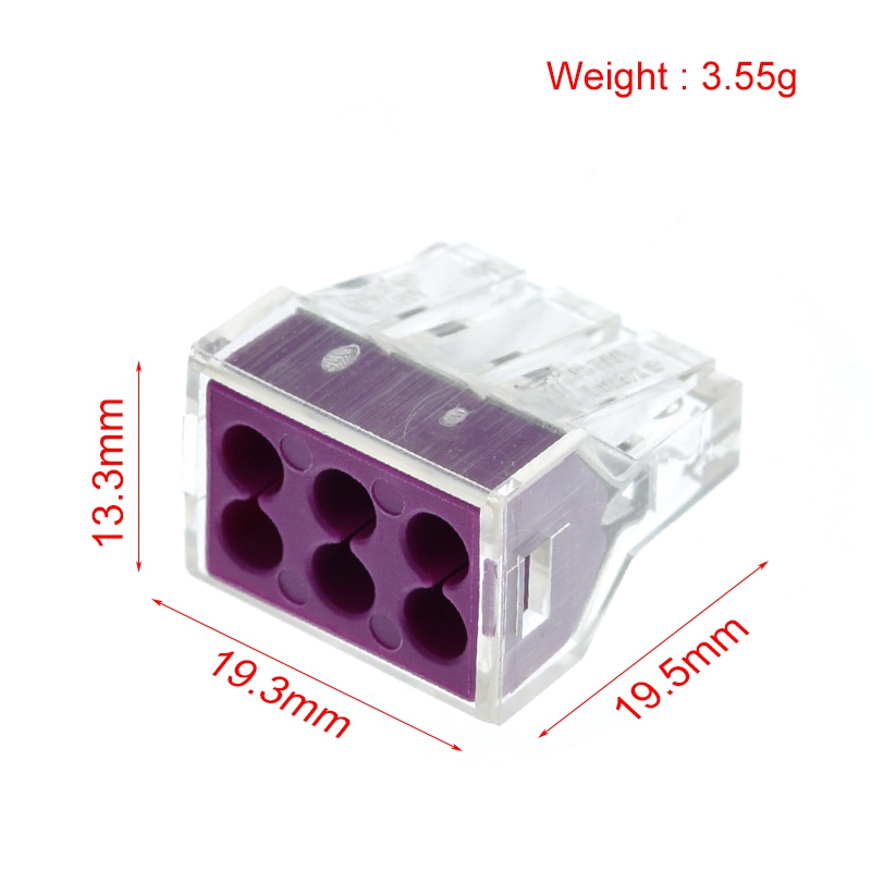 10/30PCS PCT-102 PCT-103 PCT-104 PCT-106 TZT Universal Compact Wire Wiring Connector Conductor Block With Lever