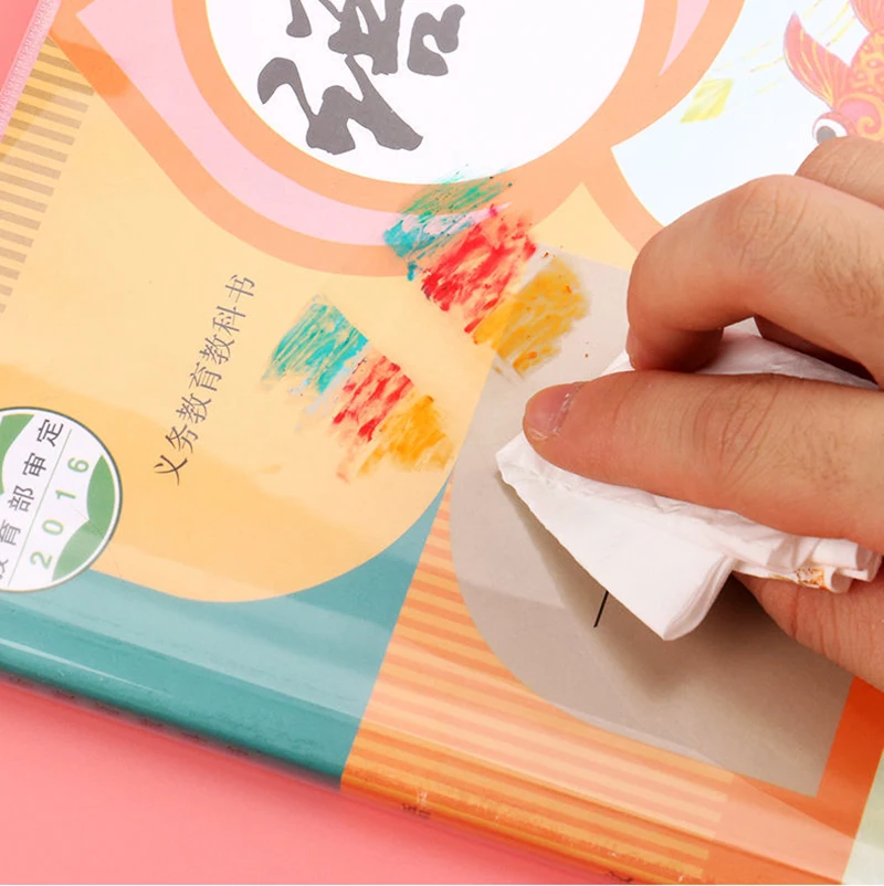 5 ชิ้นโปร่งใสหนังสือแฟ้มหนังสือกันน้ําป้องกัน A4 ปรับหนังสือเรียนเครื่องเขียนอุปกรณ์สํานักงานโรงเรียน