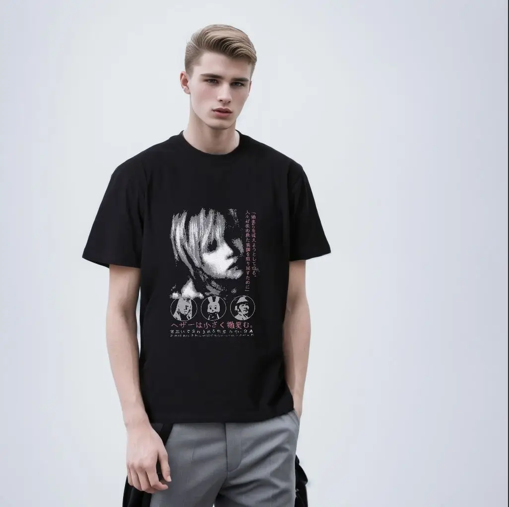 サイレントヒル 3 男性女性 Tシャツホラーゲーム楽しい Tシャツ半袖 O ネック Tシャツ綿ヴィンテージカジュアル大きいサイズ Tシャツ