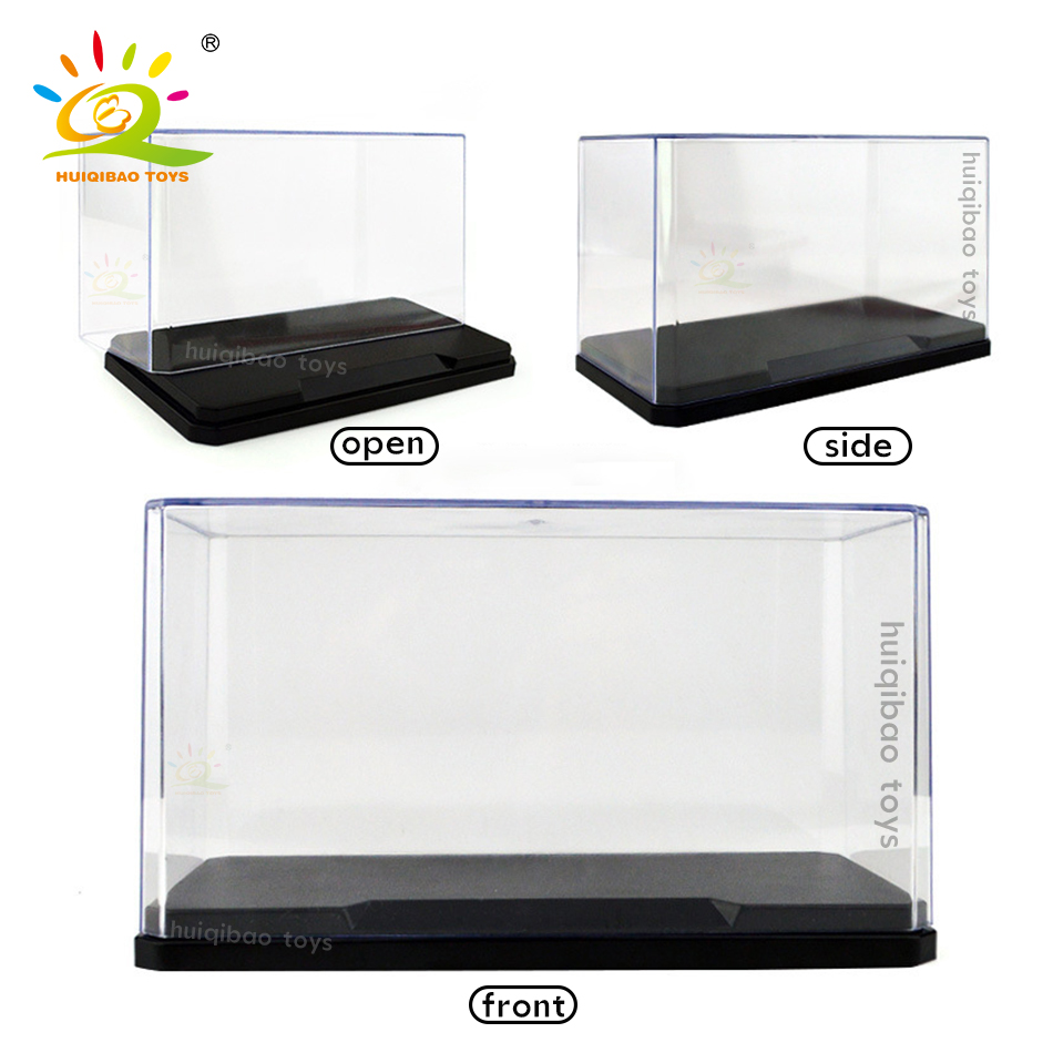 HUIQIBAO-vitrina de figuras a prueba de polvo, vitrina para colección de modelos, caja de exhibición de bloques de construcción, juguete para niños y adultos