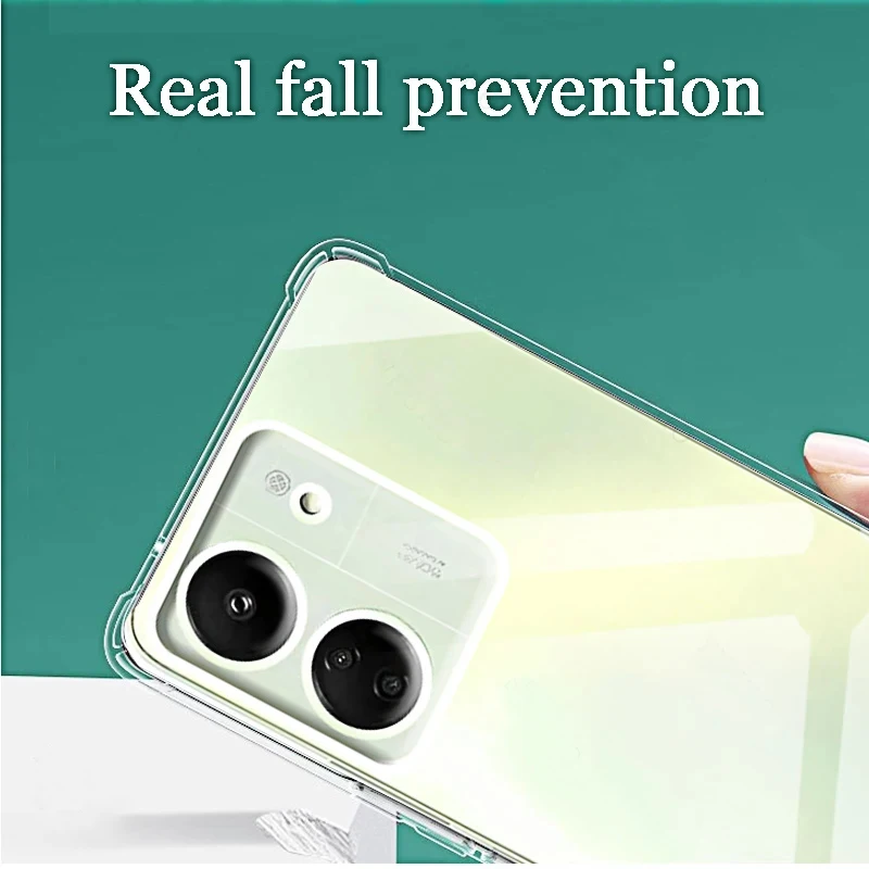 Funda de teléfono transparente para Redmi 13C 12c 10C 9C, funda trasera de silicona suave transparente para Xiaomi Redmi 12 4G 5G, carcasa 13 12 10 C A 9 C