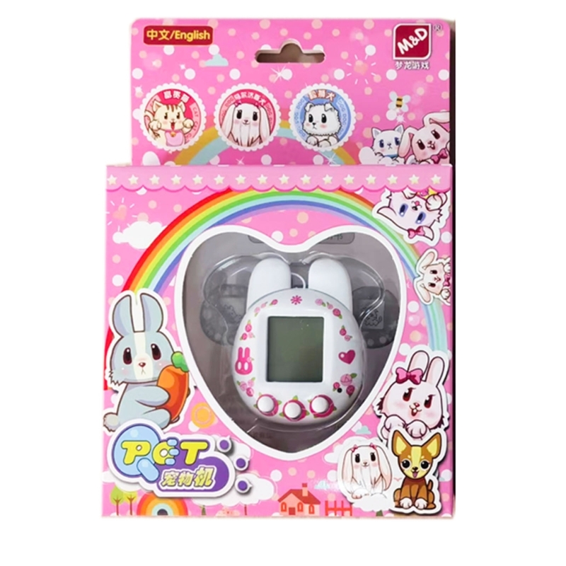 เด็กสนุก Virtual สัตว์เลี้ยงอิเล็กทรอนิกส์ของเล่นเครื่องมือถือสัตว์เลี้ยง Raising เกมความอดทนการฝึกอบรมของเล่นเพื่อการศึกษาสำหรับเด็กหญิงเด็กชายของขวัญ
