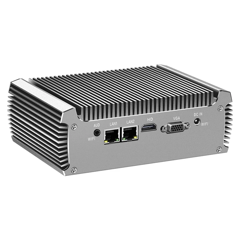 XCY Fanless อุตสาหกรรมคอมพิวเตอร์ขนาดเล็ก Intel Core I7-4500U 2x RS-232 Serial พอร์ต Dual GbE LAN 4x USB สนับสนุน WiFi Windows Linux
