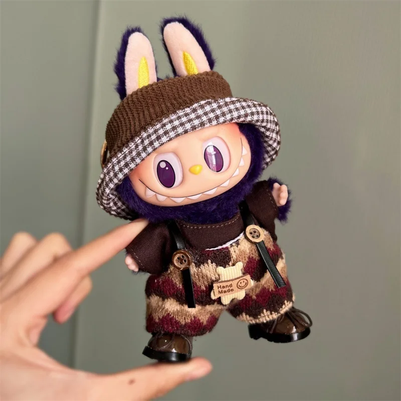Мини-плюшевая кукольная одежда, аксессуары для 17 см Labubu V1 V2 и несколько серий — идеальный наряд для вашей куклы