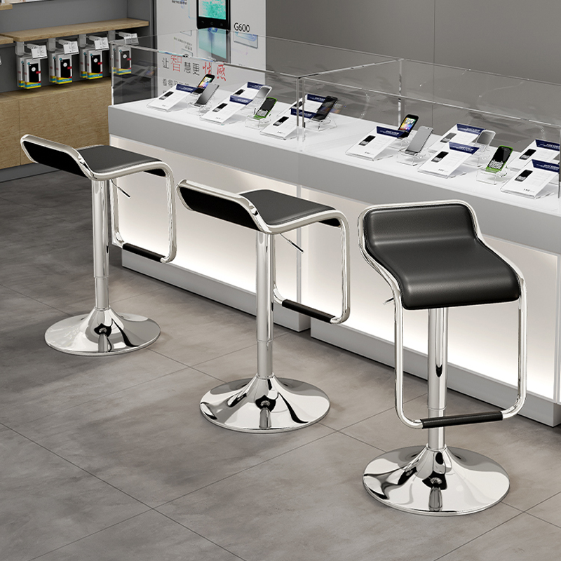 Sedie da Bar alte per ufficio moderno ascensore da cucina sgabello da Bar in pelle schienale Design sgabello da Bar sedia girevole sgabelli da banco in metallo panca