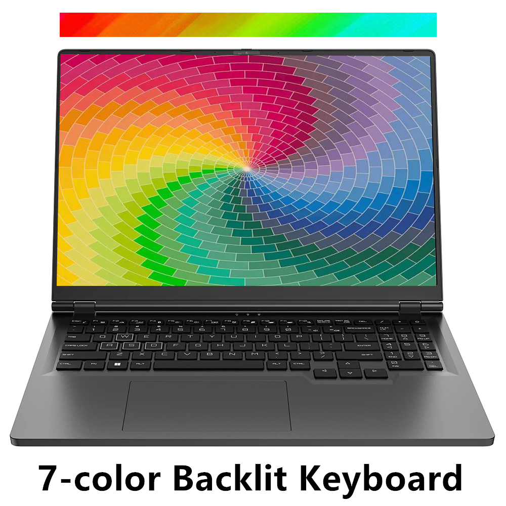 แล็ปท็อปสำหรับเล่นเกมความจุ16นิ้ว2560x1600 IPS I7 12700H NVIDIA RTX 3060 6GB สมุดบันทึกลายนิ้วมือ Windows 11 10 Pro PCIe NVMe