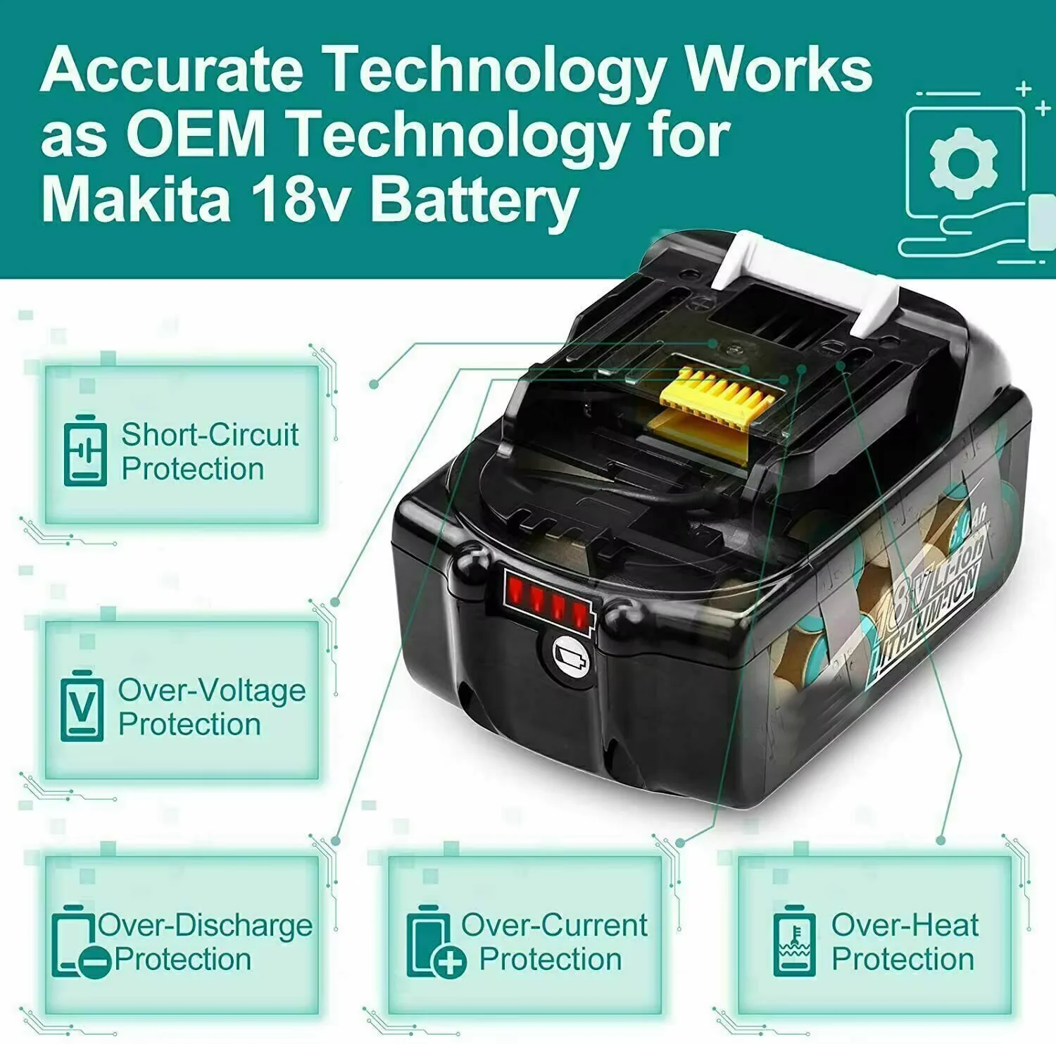 Для Makita BL1830 18 В 6,0 Ач аккумулятор с зарядным устройством литий-ионный аккумулятор для BL1850 BL1880 BL1860B LXT400 аккумулятор для электроинструмента