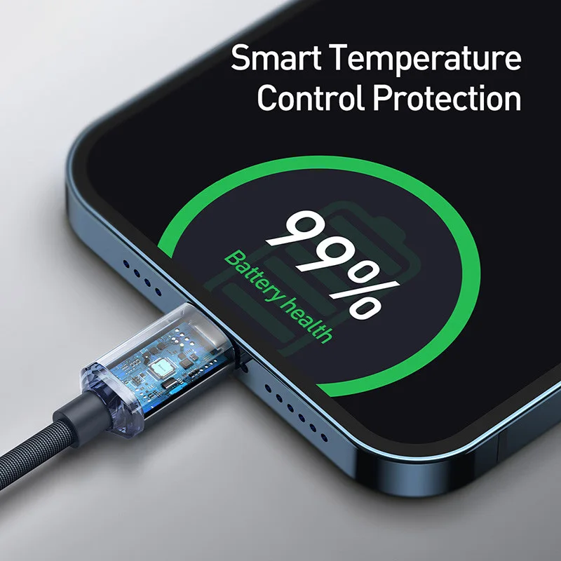 Cavo Baseus USB tipo C PD 20W per iPhone 14 13 12 Pro X 8 Cavo USB C veloce per iPhone Cavo di ricarica Cavo USB tipo C Codice filo