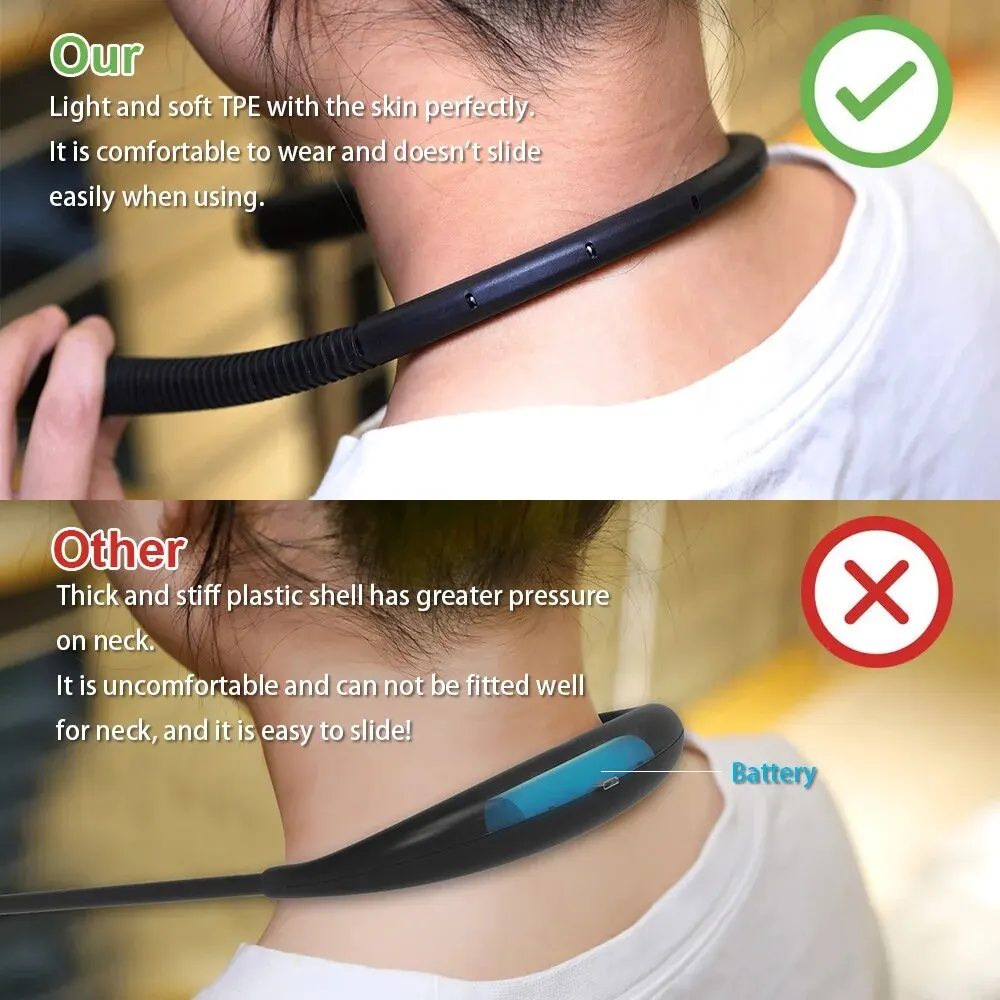 Luz de lectura para el cuello, luces para libros, lectura en la cama, plegable, de larga duración, portátil, recargable por USB, novedad, iluminación LED Flexible para libros