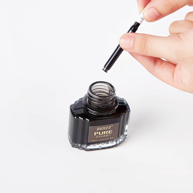 BAOKE MS217 40ml Black Carbon Fountain Pen Ink