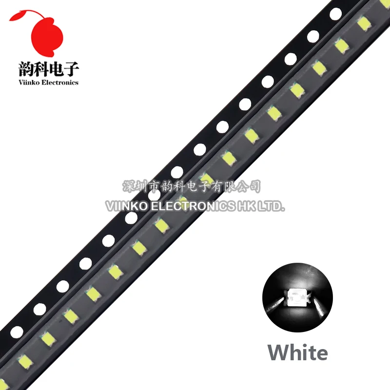 100 Chiếc 0805 SMD LED Trắng Xanh Đỏ Vàng Xanh Cam Trắng Ấm Hồng Tím RGB Đèn LED Phát Sáng