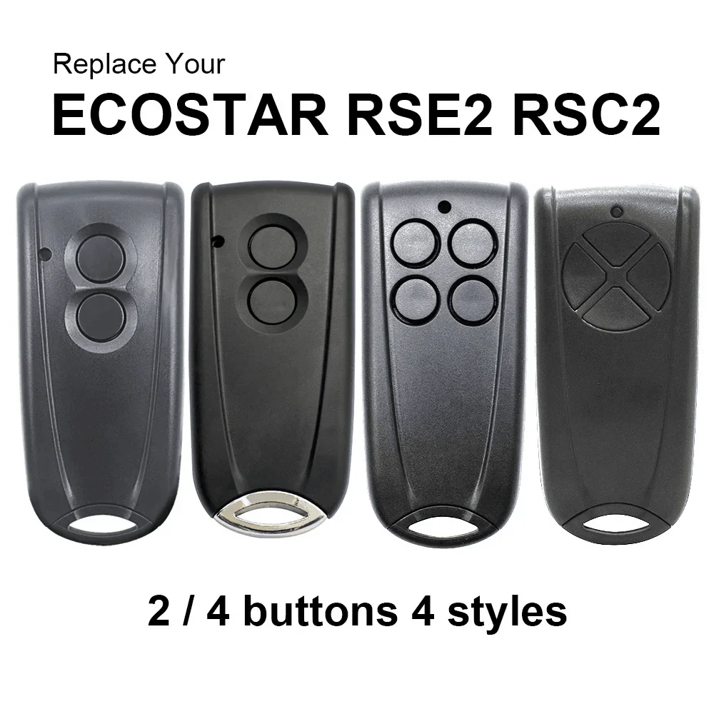 2pc HORMANN ECOSTAR RSC2 RSE2 433 Remote Control For Liftronic 500 700 800 Garage Door Opener 433.92MHz Rolling Code Transmitter