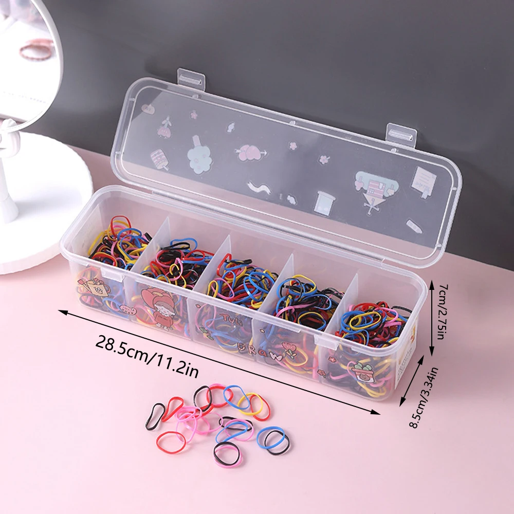 Accesorios de plástico para el cabello, caja de clasificación de joyas, caja de almacenamiento de cinco compartimentos, artículos diversos de escritorio, almacenamiento de cables de datos, 1 ud.