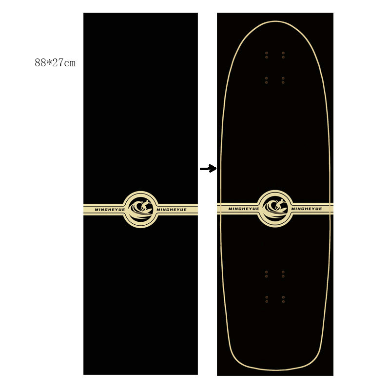 Land Surfbrett Sandpapier Skateboard Double Warp Board Sandpapier profession elle gefrostete Longboard Dance Board Tide Marke