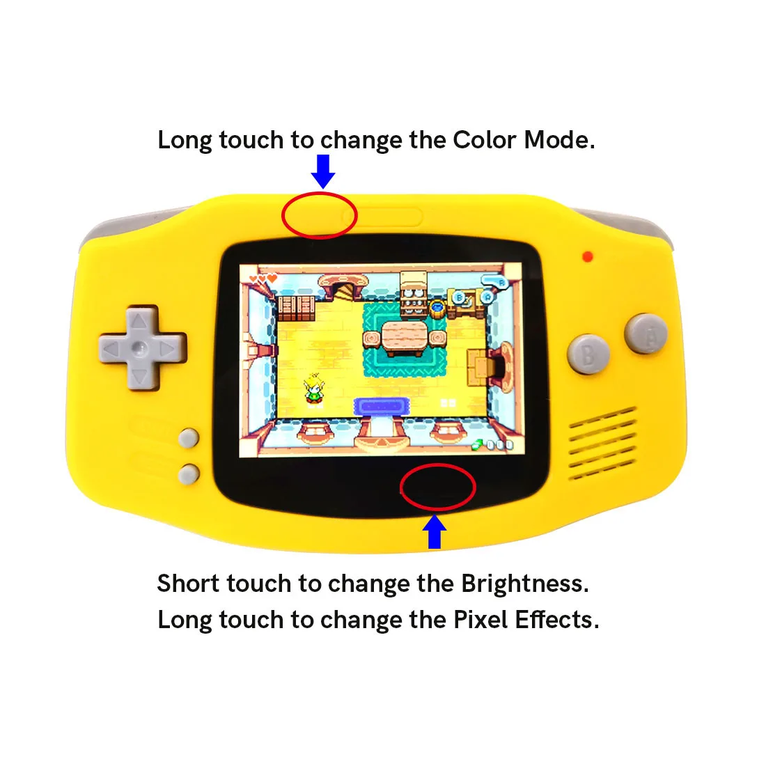 Hispeedido GBA IPS LCD V5 laminado Drop In 720X480 retroiluminación Retro Pixel KIT para Game Boy Advance GBA con carcasa