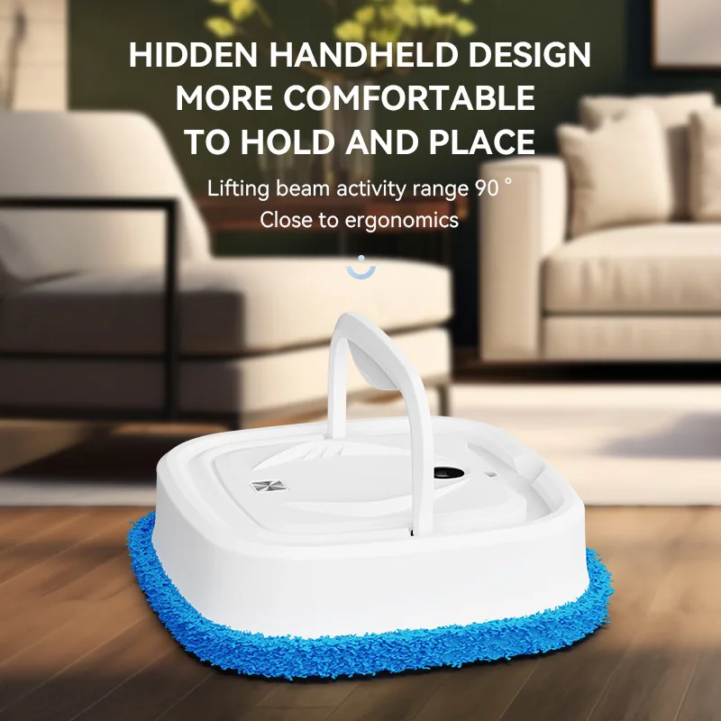 Aspirateur électrique domestique, Robot de balayage sans fil rotatif, nettoyage puissant, Spray d'humidification, balayage sec et humide