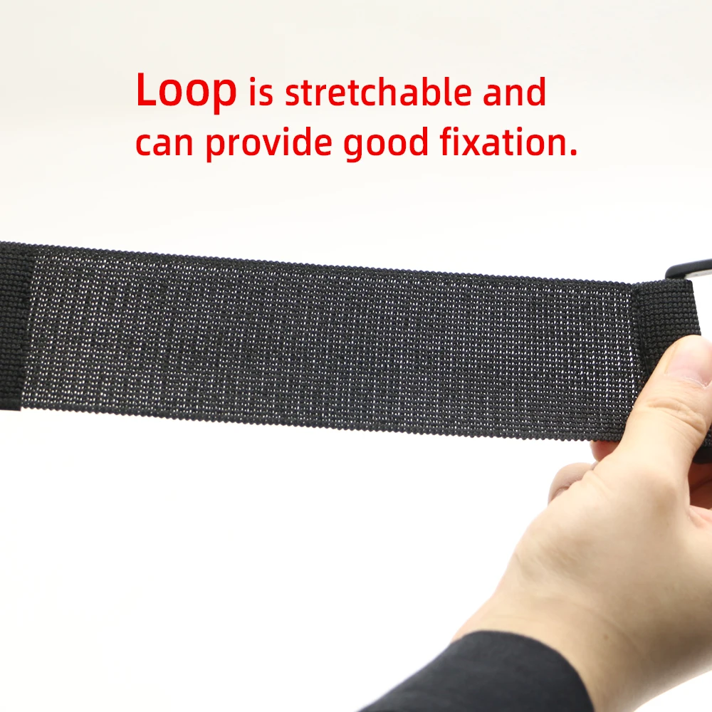 Baiann Elastic Band Hook Loop Customizable Elastic Reverse Buckle Nylon Cable Ties Straps Sticky Fastener Tape Athletic Tape