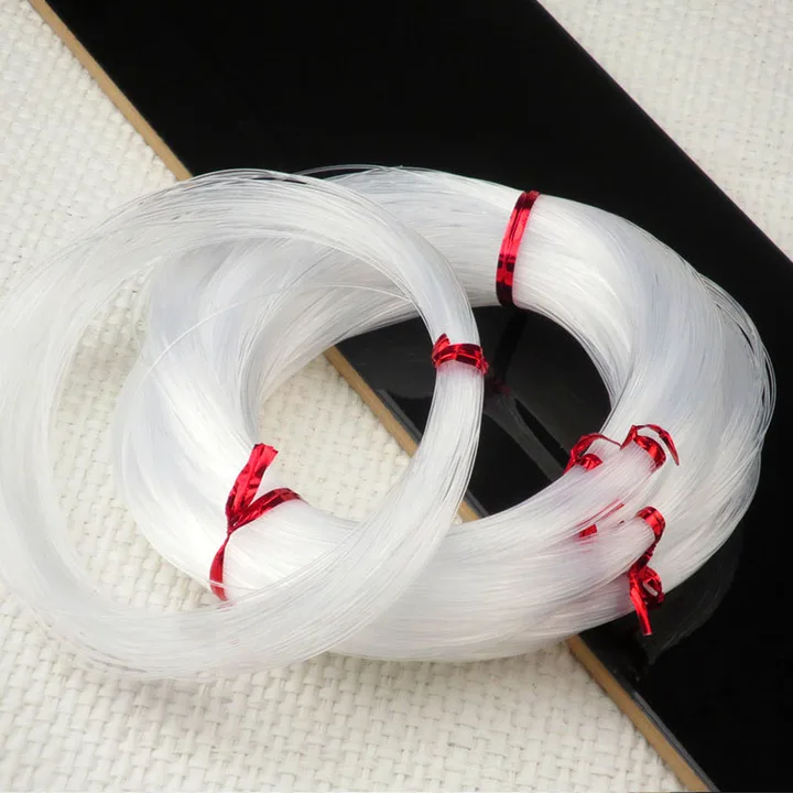 0,4 0,5 0,6 0,7 0,8 1mm de diámetro hilo de nailon cristal transparente no elástico hilo de pescar cordón para cuentas para encontrar joyería DIY HK197