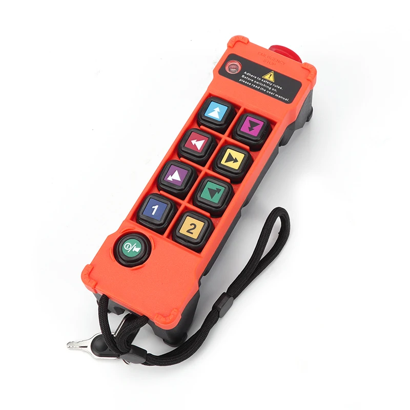 HENJEL H208 Crane Wireless Control Double Speed Waterproof Switch DC 12v 24v Waterproof and Dustproof Industrial Remote Control