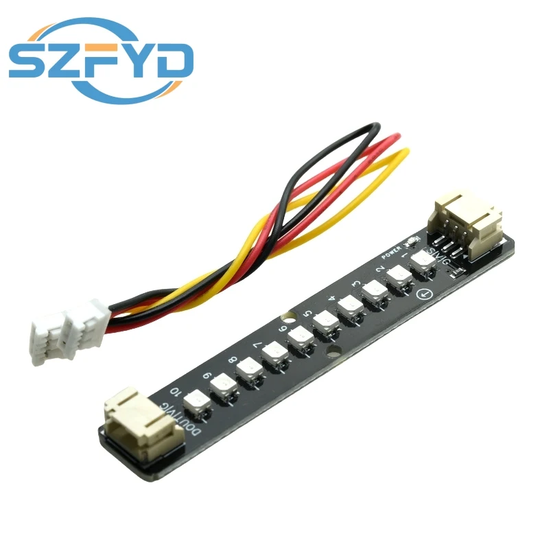 Tira de luces LED RGB de 10 bits, WS2812B programable, 5V, cambio de Color, tira de luces colorida para Kit Arduino ESP32, 1 Uds.