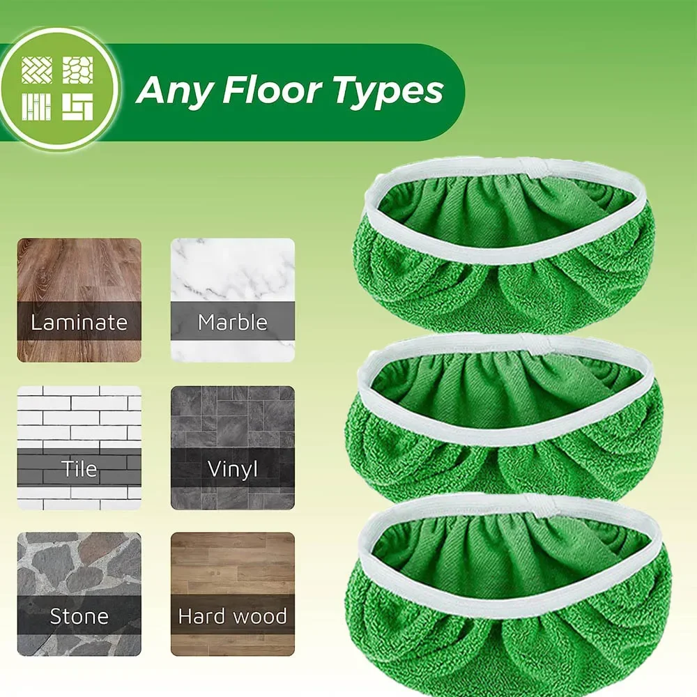 Reusable Mop Mat Floor Sweeping Mop เติมเครื่องมือทําความสะอาดในครัวเรือน Wet Mop ผ้าแห้งและเปียกใช้งานร่วมกับ Sweeping