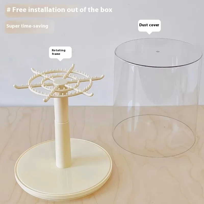 Labubu Doll Handmade Blind Box Storage Display Stand Labubu Pendant Display Box Rotating Transparent Decorative Ornaments