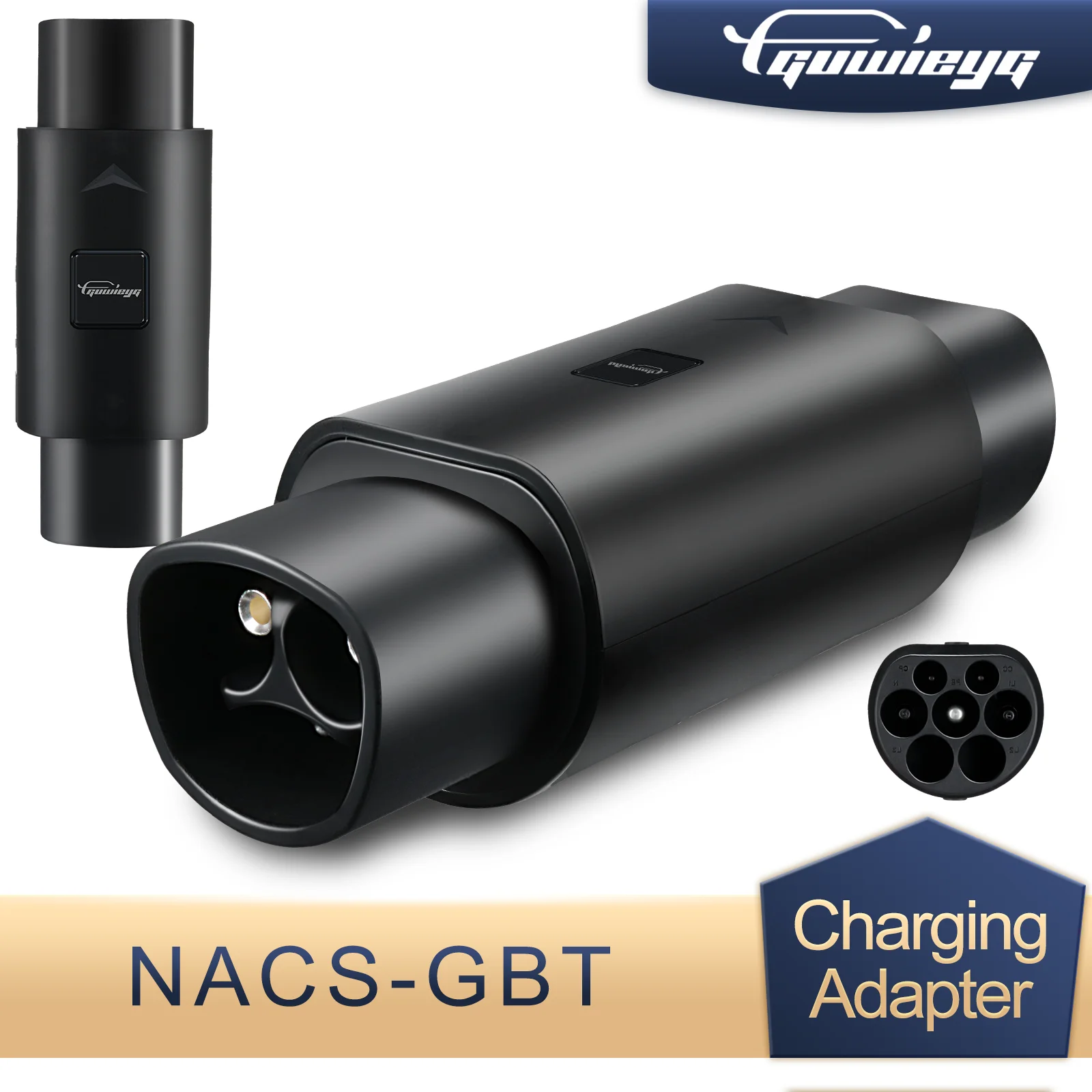 GUWIEYG EV Adapter 32A Fit for Tesla To GBT Adapter  Charging Connector Fit with all GBT Standard Cars