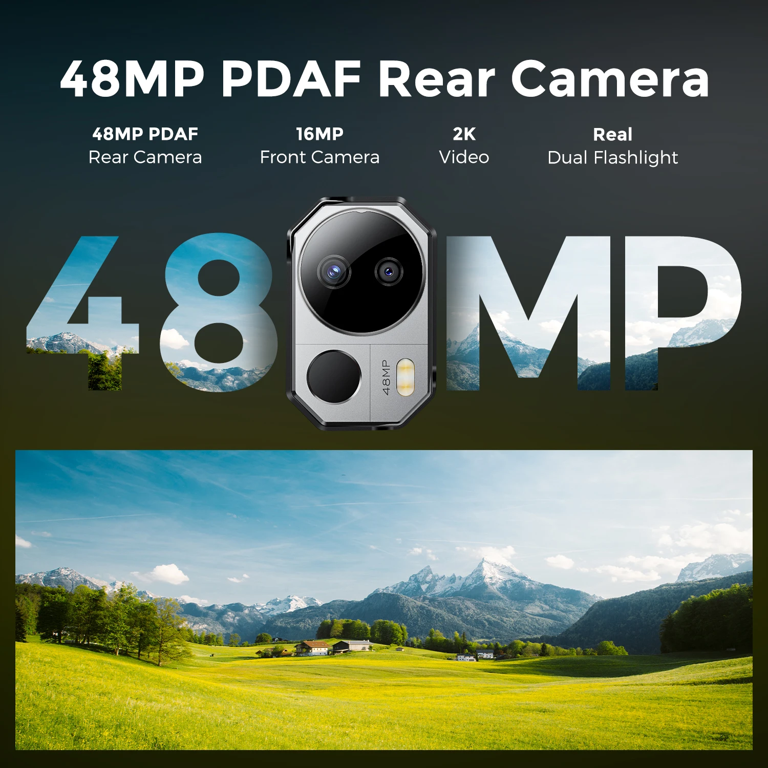 FOSSiBOT DT1 tableta Android 13 pantalla FHD + 2K de 10,4 pulgadas 8GB 256GB 11000mAh 18W carga rápida 48MP cámara tableta robusta