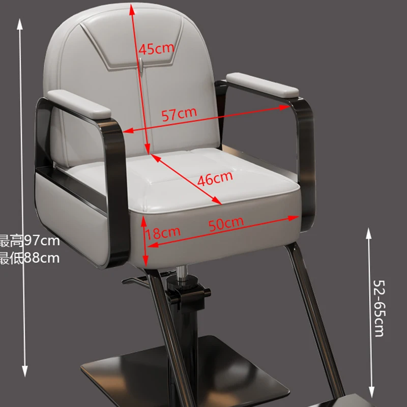 モダンエレガントな理髪椅子スイベル Inox デザインプロフェッショナルサロンチェア高さモダンな Sillas デ Barberia 理髪アクセサリー