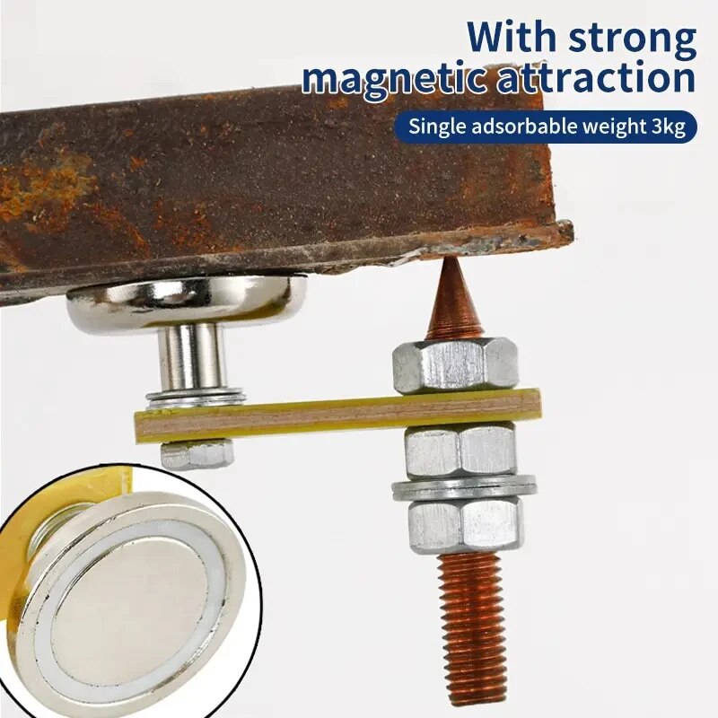 Cabeça de soldagem magnética alicate placa de metal ferramenta de suporte cabeça grande sucção suporte de soldagem