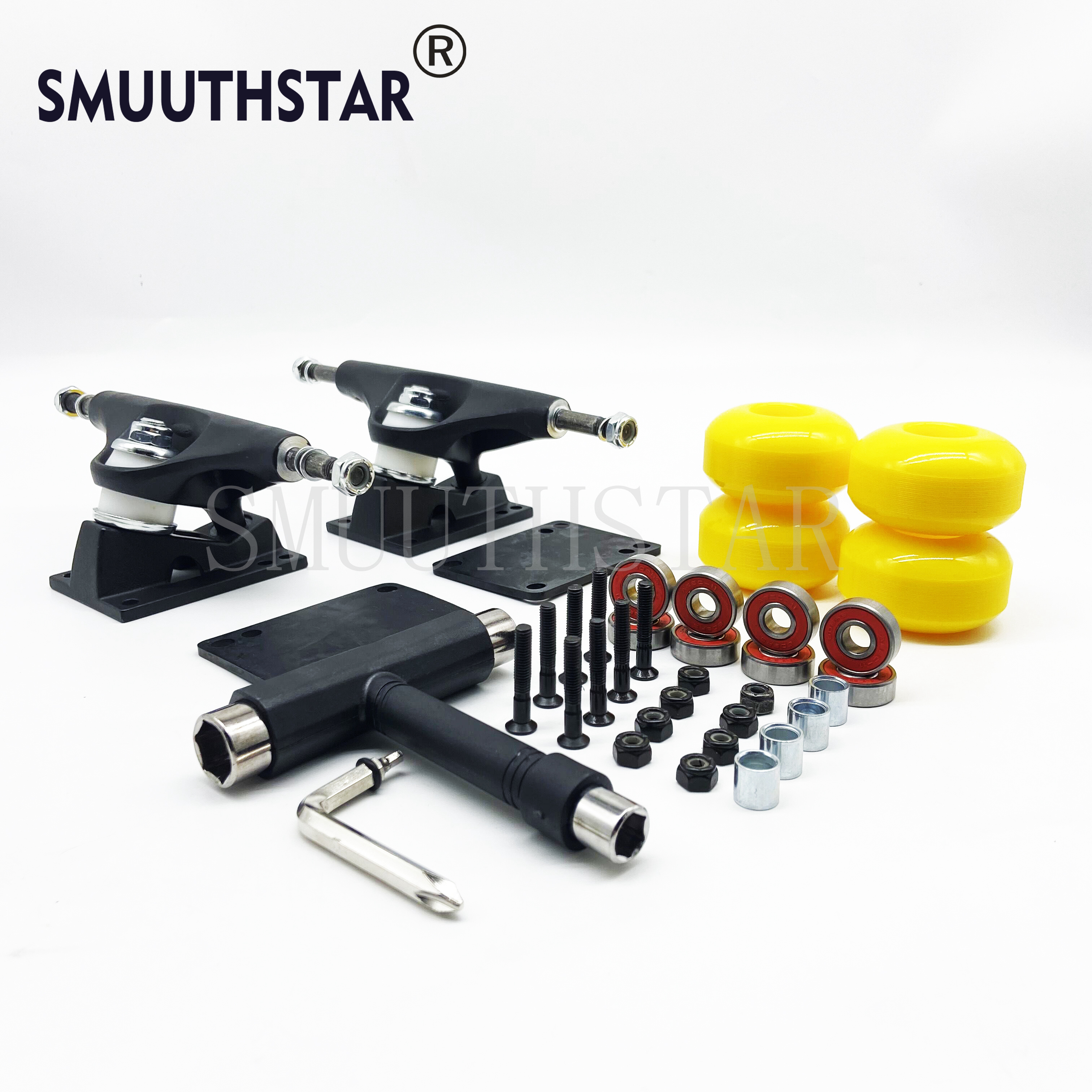 Skateboard Trucks (Paar) 5 Zoll generische 52x32mm Skateboard Räder Pu Räder 98a passt 4, 5-1, 5 "Skate Decks