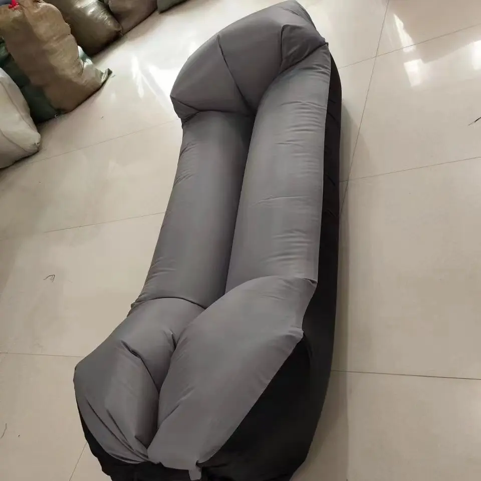 Sofá-cama inflável do ar, rápido infalível, saco preguiçoso, sofá da praia, produtos ao ar livre, boa qualidade, 240x70cm