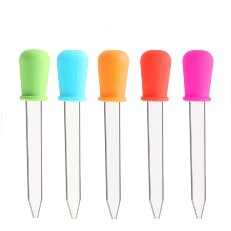 1/5/8/10pcs Silicone Plastica Pipetta Contagocce Alimentazione Medicina Liquido Occhio Orecchio Pipetta Contagocce Laboratorio Scolastico Esperimenti forniture