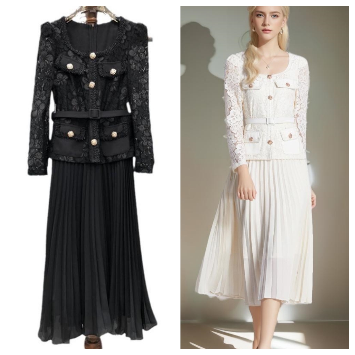 Runway Designer Sommer Blume Stickerei Spitze Chiffon Ballkleid Frauen Kurzarm Einreiher Midi lange Vestidos Party