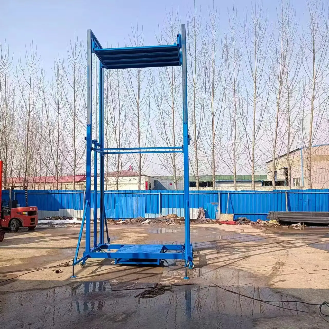 New Foldable Electric Scaffolding Electric Lifting Ladder Mobile Telescopic Frame Construction Scaffold Platform