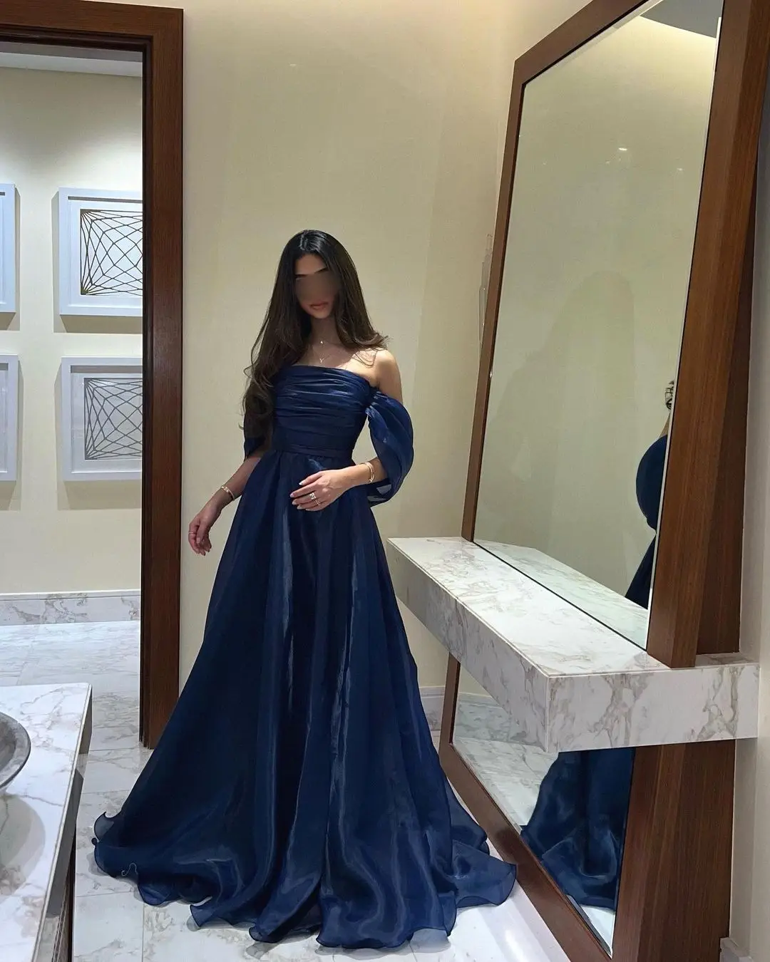 Personalizado net plissado ruched baile de formatura a linha fora do ombro vestido de ocasião sob medida vestidos longos