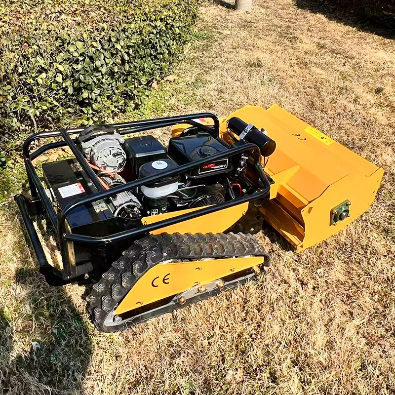 Maßgeschneiderter ferngesteuerter Rasenmäherroboter für jedes Gelände mit Nullwendigkeit und Viertakt-Euro-V-Emissionsstandard