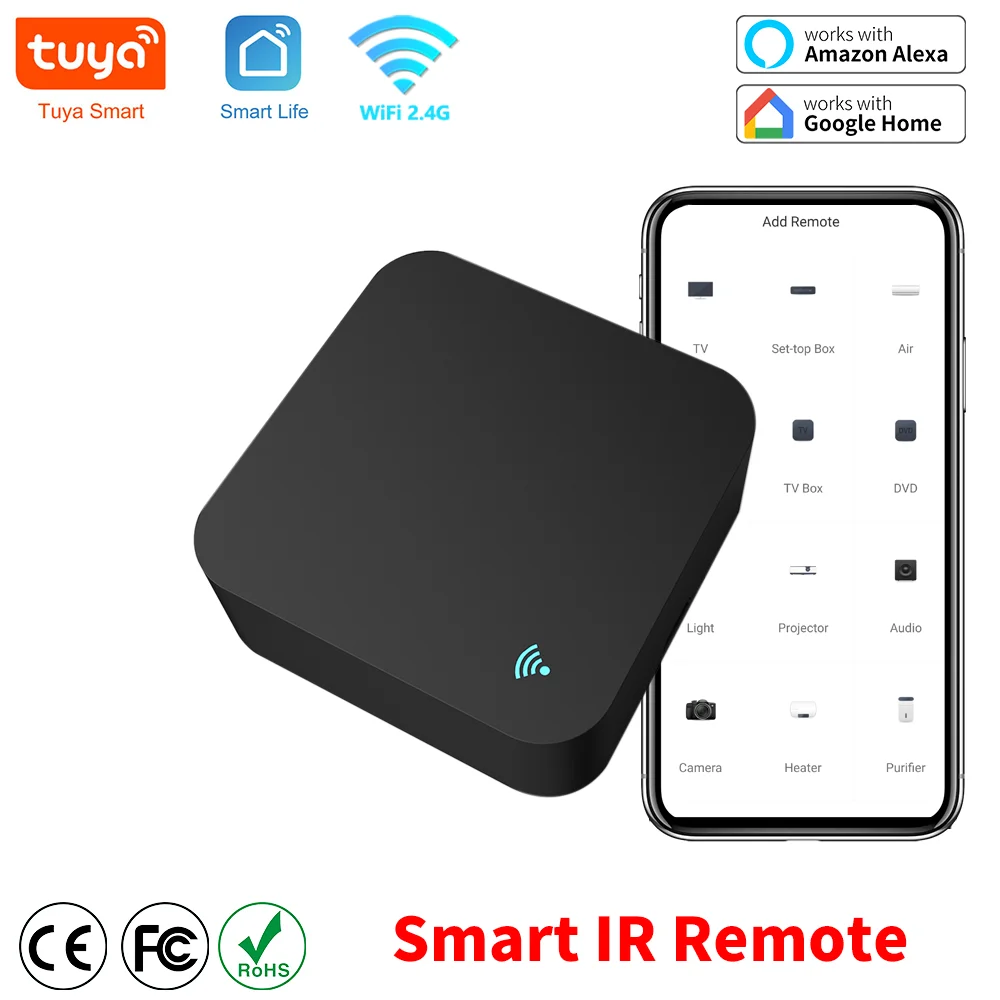Télécommande Tuya Smart IR pour Smart Home, Smart Life, Tournesol, Remplacer TV, DVD, AUD, AC, Télécommande par Alexa, Google Home