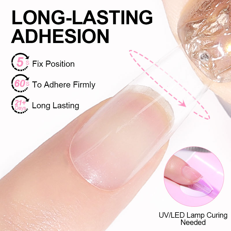 Limegirl เคล็ดลับเล็บกาวเจล 7.5ml UV กาวสําหรับเล็บปลอมเจลเล็บ HYBRID Gellac Multi-Function Strong GEL เล็บ