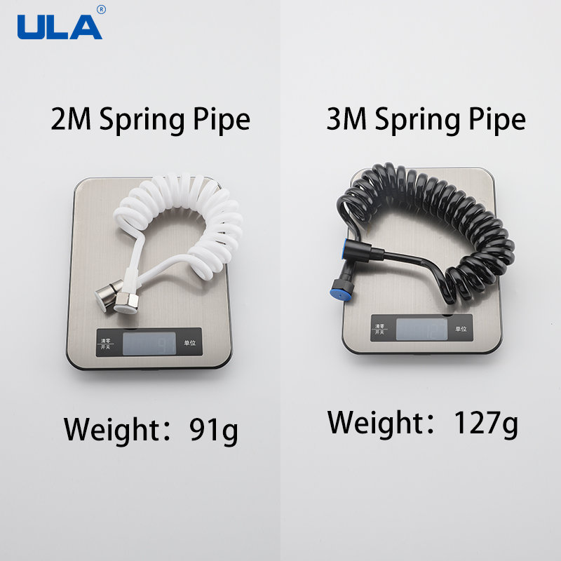 Stainless Steel Flexible Hose Shower Hose Universal Extension Hand Sprayer Pipe Connector Spring Tube Bidet Accessory