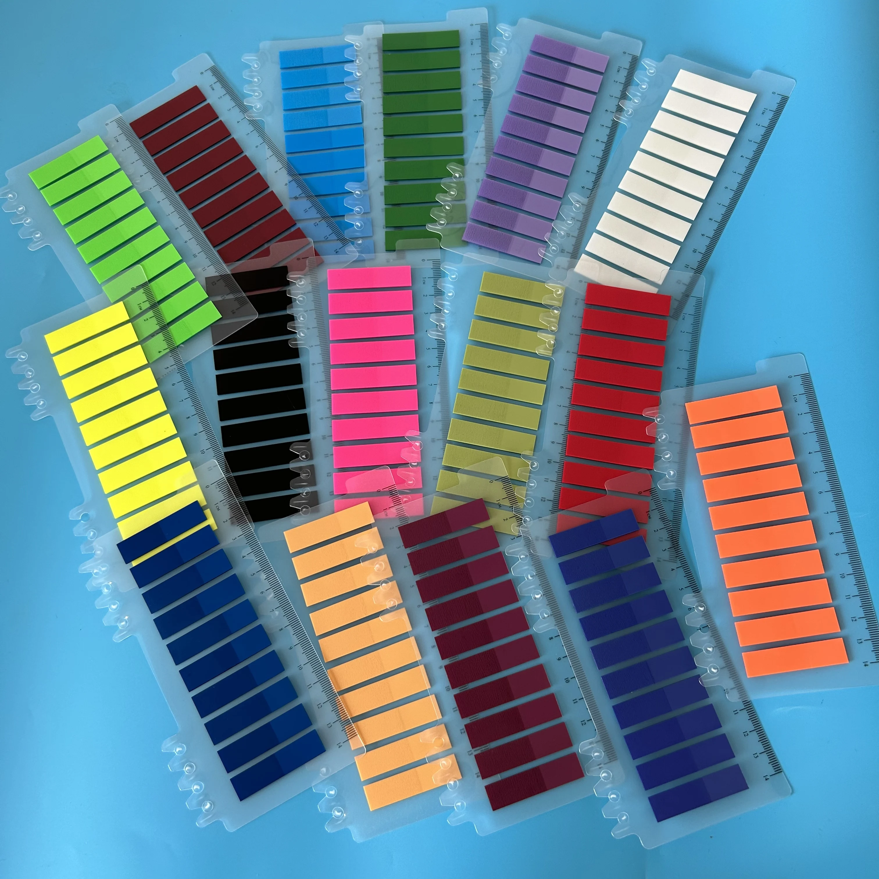 200-3200PCS Clear Sticky Notes Self-Adhesive Colorful Memo Pads for Office School Book Annotation Index Tabs Stationery