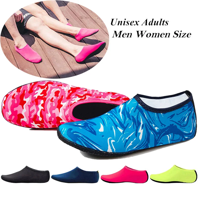 Ein Paar schnell trocknende Wassersocken, Unisex, mehrere Farben, bequeme, rutschfeste Wasserschuhe, rutschfeste Schwimm- und Strandschuhe