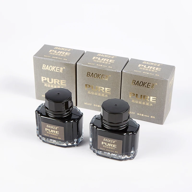 BAOKE 40ml Butelka z tuszem do pióra wiecznego Pigmentowy czysty tusz do pióra