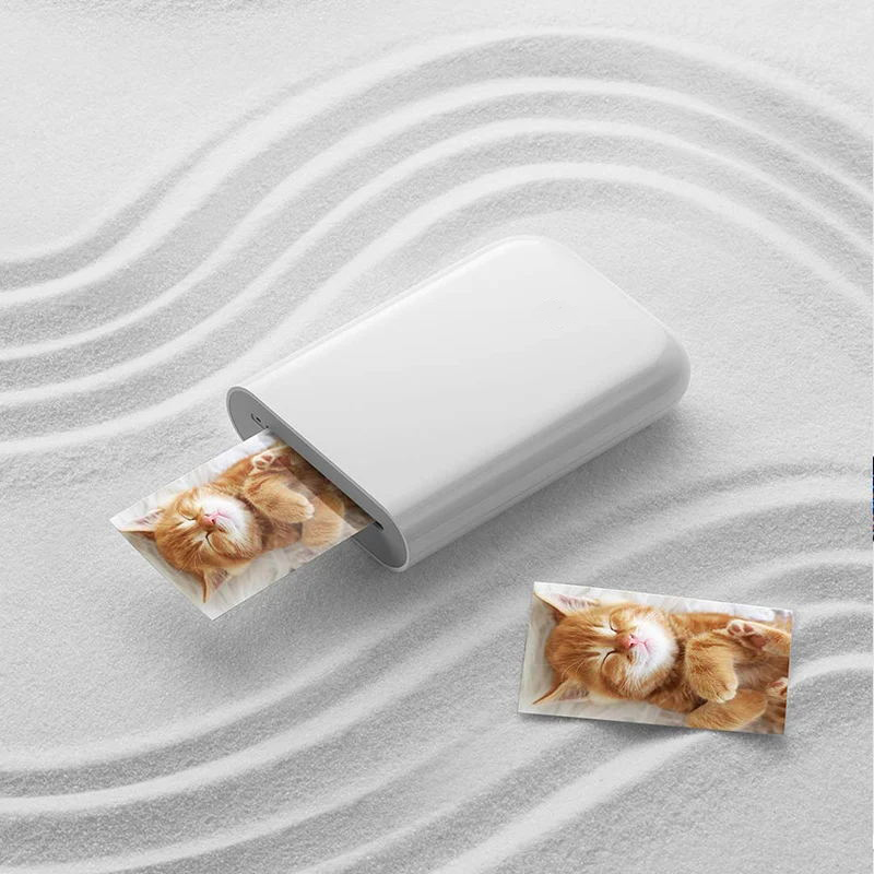 Xiaomi Mijia-ミニポケットフォトプリンター,本物の印刷シート,粘着性,3インチ